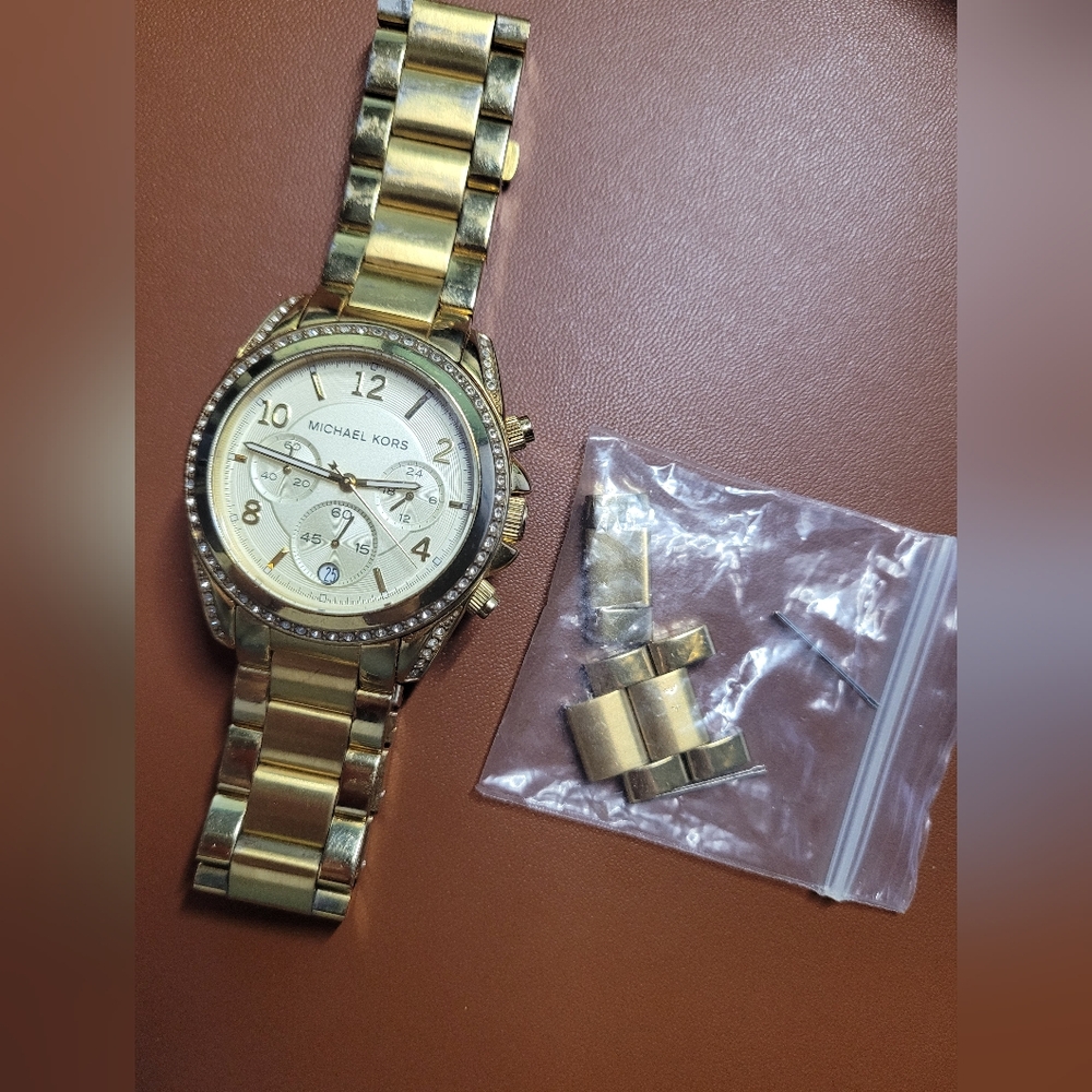Michael Kors Gold-Tone Chronograph Watch